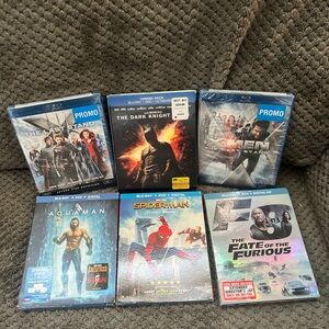 Lot of 6 new sealed Blu-ray movies